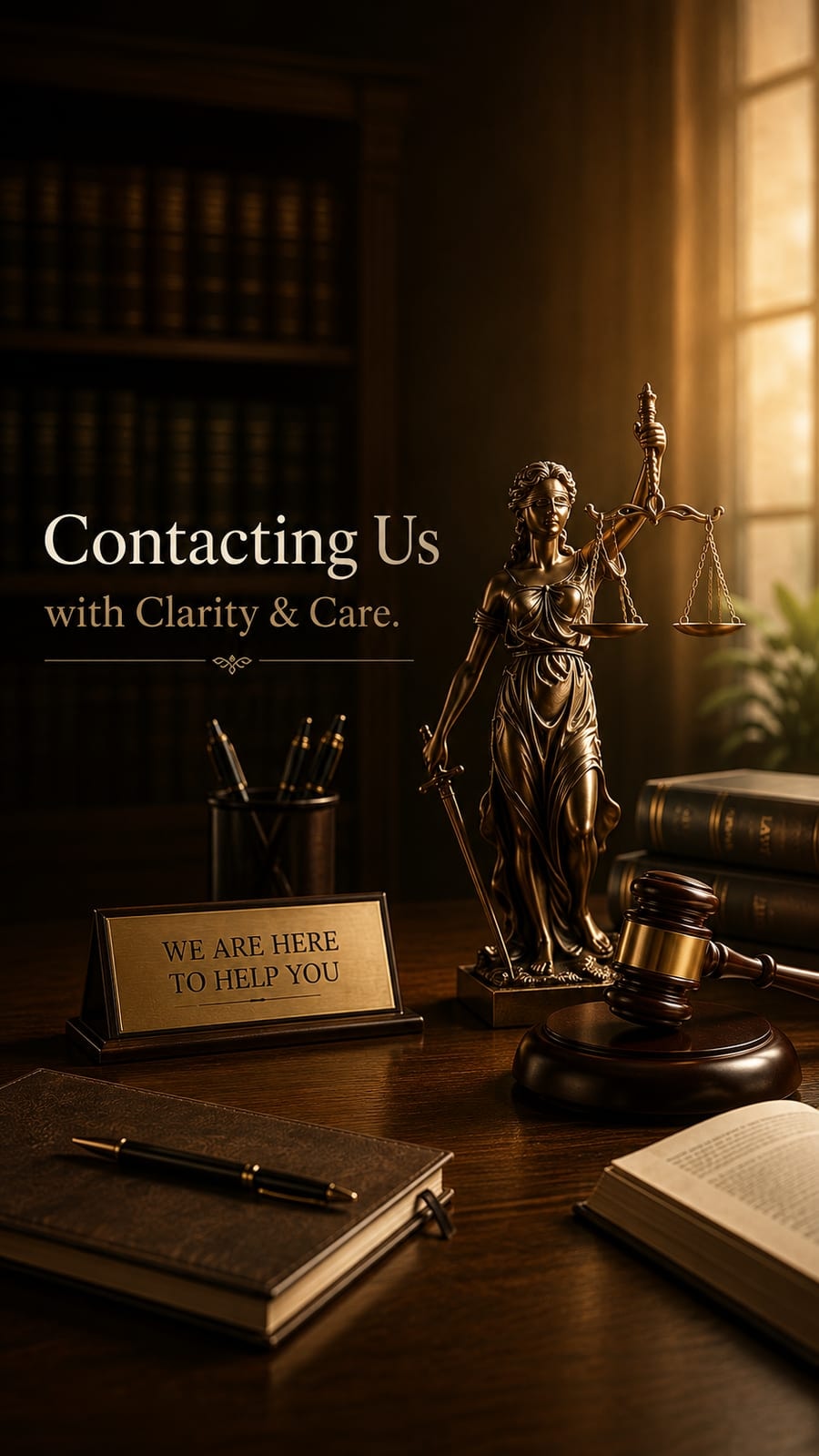Law office contact background